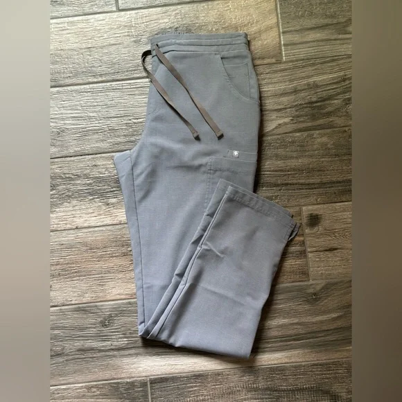 EUC Figs Scrubs *Yola Skinny Pants-Dark space Grey - Picture 2 of 5